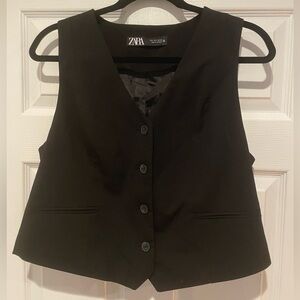 Zara Elegant Black Vest